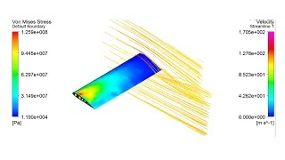 Tutorial ANSYS Workbench esfuerzos aerodinámicos en ala  Wing stress analysis [upl. by Ahseneuq]