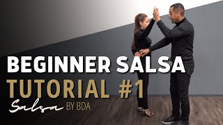 Beginner Salsa Tutorial  Learn How To Salsa Dance With A Partner  Demetrio amp Nicole [upl. by Bertolde]