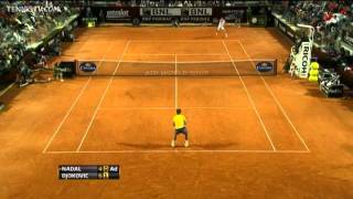 Djokovic Tops Nadal In Rome Final Highlights [upl. by Llecrad102]