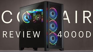 Corsair 4000D Airflow MidTower PC Case Review [upl. by Marsiella]