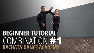 Beginner Bachata Tutorial  Combination 1  Demetrio amp Nicole  Bachata Dance Academy [upl. by Atiruam841]