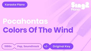 Colors of the Wind Karaoke  Pocahontas  Tori Kelly Karaoke Piano [upl. by Nilat851]