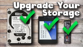 A Beginners Guide Upgrade Your PC Storage  How to install M2 SSD 25quot SSD amp 35quot Hard Drive [upl. by Ahsikat]