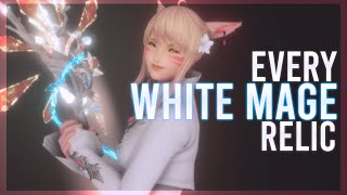 Every White Mage Relic Weapon ARR  SHB  FFXIV Weapon Showcase  FFXIV ♥ [upl. by Noell900]