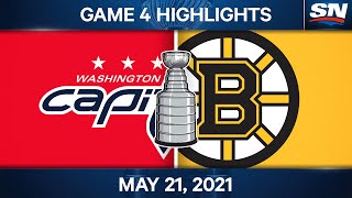 NHL Game Highlights  Capitals vs Bruins Game 4  May 21 2021 [upl. by Rockey]