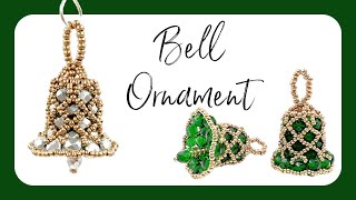 3D Bell Ornament  Beading Tutorial [upl. by Moya]