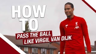 How to pass the ball like Virgil van Dijk  Lessons from the LFC International Academy [upl. by Gibeon]