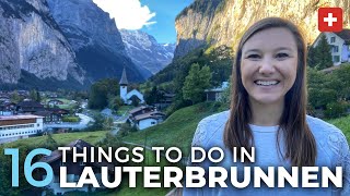 16 Things To Do In Lauterbrunnen Valley Switzerland  Free Map [upl. by Ahon]