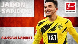 Jadon Sancho  All Goals and Assists 202021 [upl. by Eizzo655]