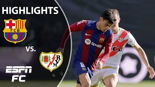 Rayo Vallecano vs Barcelona  LALIGA Highlights  ESPN FC [upl. by Gnilrets]