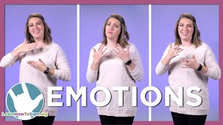 Learn How To Sign Feelings and Emotions in ASL [upl. by Bissell715]