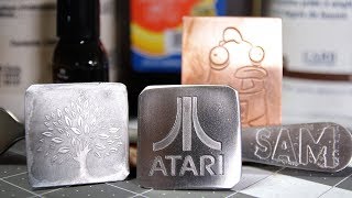 How To Etch Stainless Steel And Copper DIY Etchant Plus Alternative to PressNPeel [upl. by Elbag]