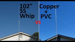 102 SS Whip vs Homemade CB Radio Base Antenna [upl. by Atsugua]