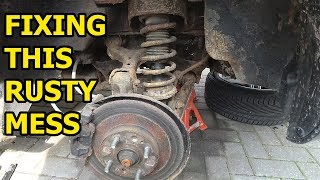 MX5 RUST RESTORATION part 1  Rear Suspension amp Brakes  MX5 PROJECT [upl. by Areip]