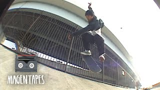 PREMIERE Shogo Zama in quotMAGENTAPESquot by Magenta Skateboards [upl. by Anirdnajela]