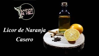 COMO HACER UN LICOR DE NARANJA CASERO [upl. by Ardaed]