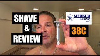 Merkur 38C Razor Shave amp Review [upl. by Amlus]