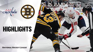 Capitals  Bruins 41821  NHL Highlights [upl. by Grounds325]