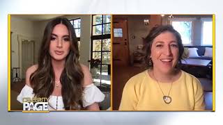 Mayim Bialik Talks New Podcast Acting Projects amp Motherhood  Celebrity Page [upl. by Ellehcer]