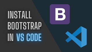 Install Bootstrap in VS Code  VS Code Extension [upl. by Avad]