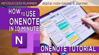 OneNote Basics Tutorial Note taking Digital Planning [upl. by Sajovich802]