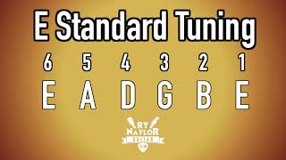 E Standard Tuning Guitar Notes  E Guitar Tuner [upl. by Vada]