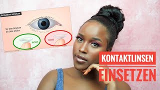 How To Kontaktlinsen richtig einsetzen  BeautybyV [upl. by Heymann]