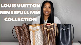 Louis Vuitton Neverfull MM Collection Damier Ebene Damier Azur Monogram amp Epi Review amp Comparison [upl. by Ojibbob]