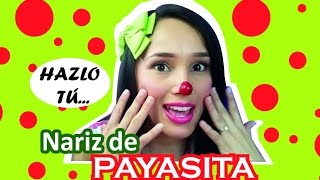 Nariz de payasita casera muy fácil Easy clown nose [upl. by Ativla960]