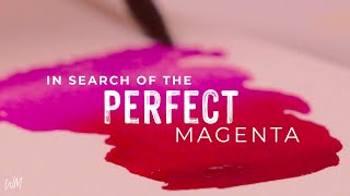 In Search of the Perfect Watercolor Magenta [upl. by Ellehcirt]