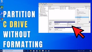 How to Partition C Drive on Windows 10 Without Formatting [upl. by Selin508]