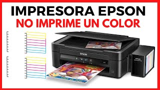 PROBLEMAS DE COLOR  Impresora Epson No Imprime UN COLOR  IMPRESORA Epson Imprime en BLANCO [upl. by Ynnavoeg518]