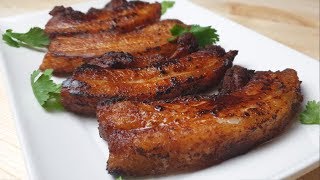 JUICY FRIED PORK BELLY RECIPE letscookwithelle [upl. by Ikkin]