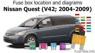 Fuse box location and diagrams Nissan Quest 20042009 [upl. by Valeda]