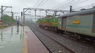 22113 Mumbai LTT Kochuveli SF Express departure from Thane station KochuveliExpress ThaneStation [upl. by Clemente340]