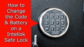 How to Change Intellok safe locks Code amp Battery [upl. by Major275]