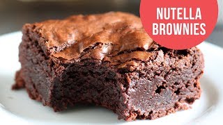 LEGENDARY Nutella Brownies [upl. by Humo]