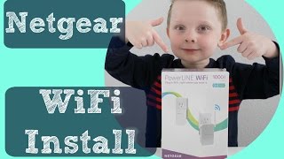 Netgear PowerLine 1000 Install [upl. by Tunk36]