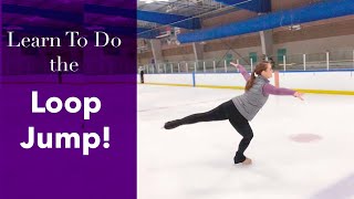 How To Do The Loop Jump In Figure Skates  Rittberger Jump Tutorial [upl. by Aztin]