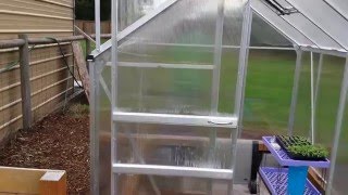 Harbor Freight 6x8 Greenhouse Tips N Tricks Review [upl. by Nelubez404]