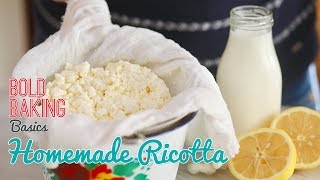 How to Make the BEST Homemade Ricotta Cheese Recipe [upl. by Aeriela]