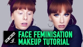 Face Feminisation Makeup Tutorial [upl. by Reste818]