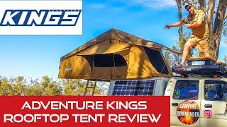 ADVENTURE KINGS ROOFTOP TENT REVIEW [upl. by Lynnworth343]