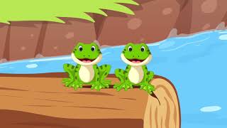 Five Little Speckled Frogs Fun Nursery Rhyme  Song for Kids [upl. by Salomo]