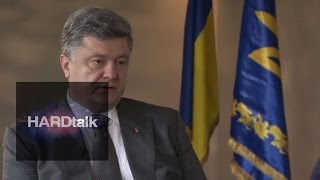 Ukraine President Petro Poroshenko  BBC HARDtalk [upl. by Ilellan]