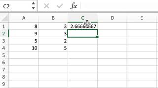 How to divide two columns in Excel [upl. by Ellevel206]