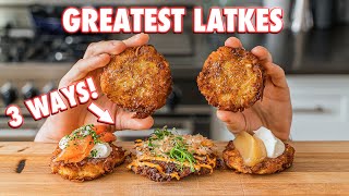 The Crunchiest Homemade Latkes 3 Ways [upl. by Skipton719]