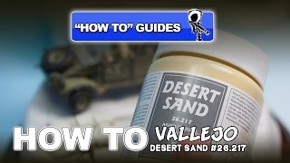 VALLEJO DESERT SAND  DIORAMA HOW TO GUIDE [upl. by Aibar]