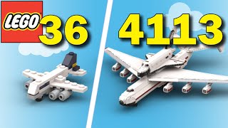 Lego Airplanes in Different Scales  Size Comparison [upl. by Magdaia]