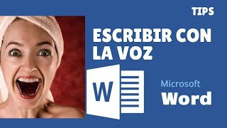 Dictado por VOZ en WORD para ESCRIBIR lo que HABLAMOS [upl. by Adraynek]